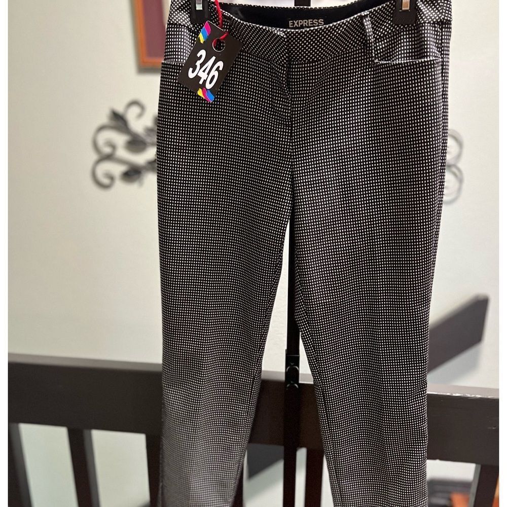 Express Monochrome Checkered Pants #DP346